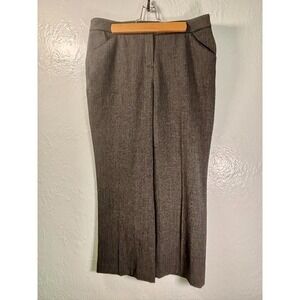 Rafaella Curvy Women's Houndstooth Straight Leg Dress Pants 8P Academia Stretch